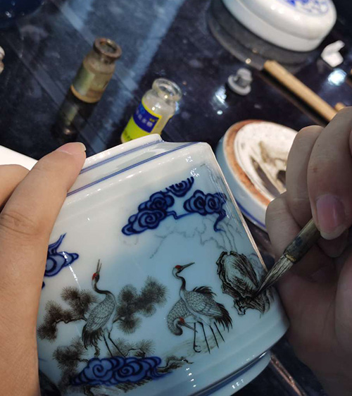 釉上绘画